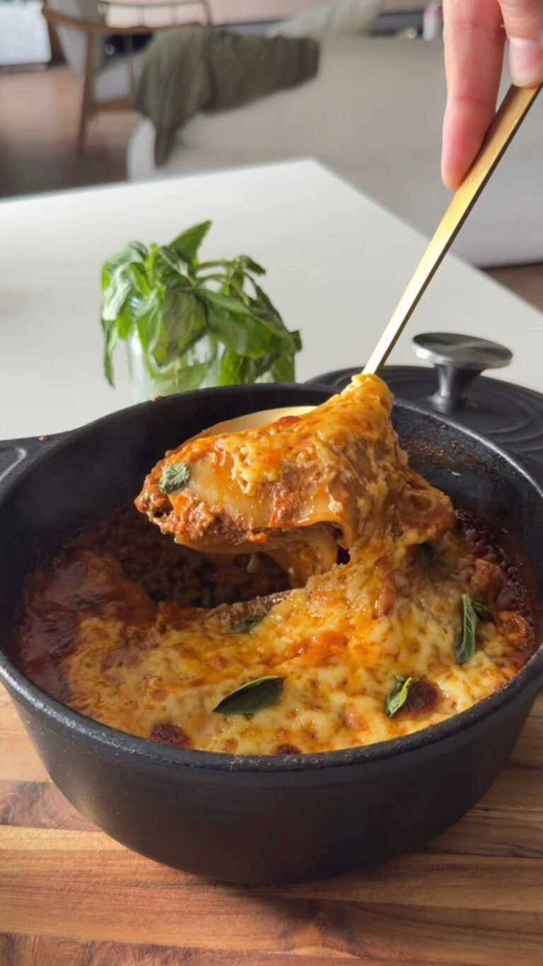 Lasaña de Carne en Horno Holandés